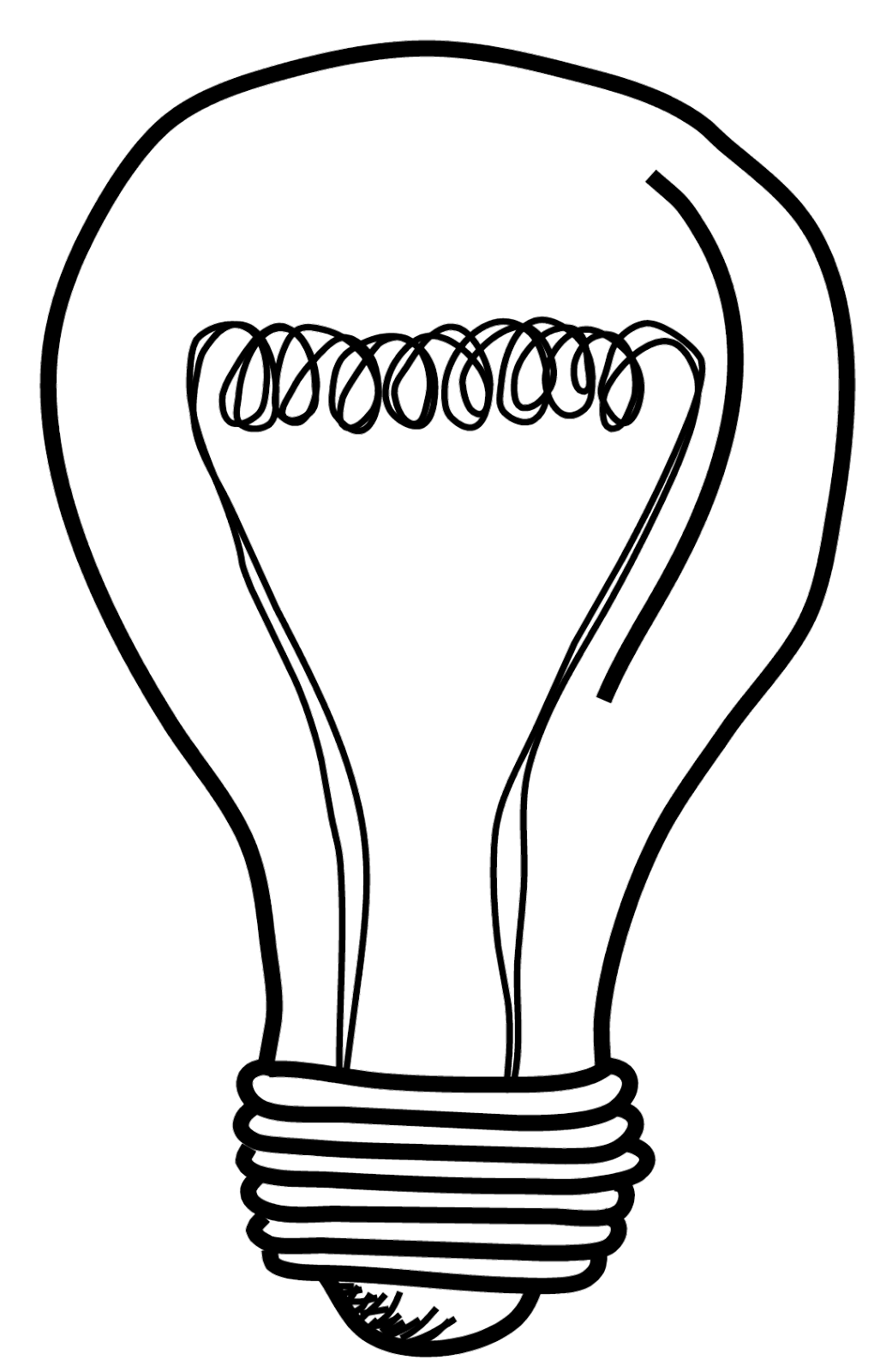 Immagine del PNG della lampadina di vettore