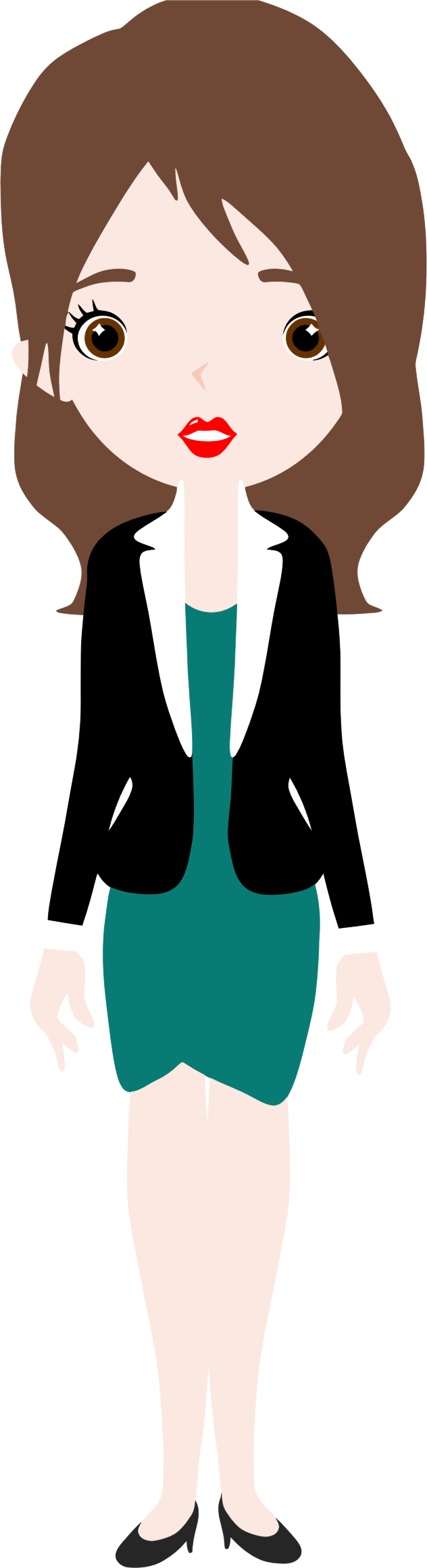 Vector business woman PNG File