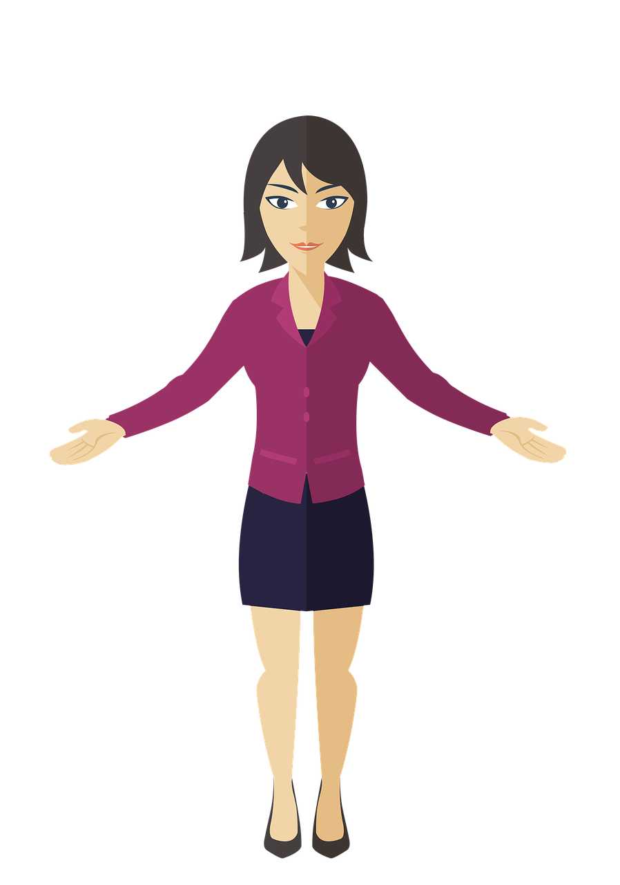 Vector Business Woman PNG Image
