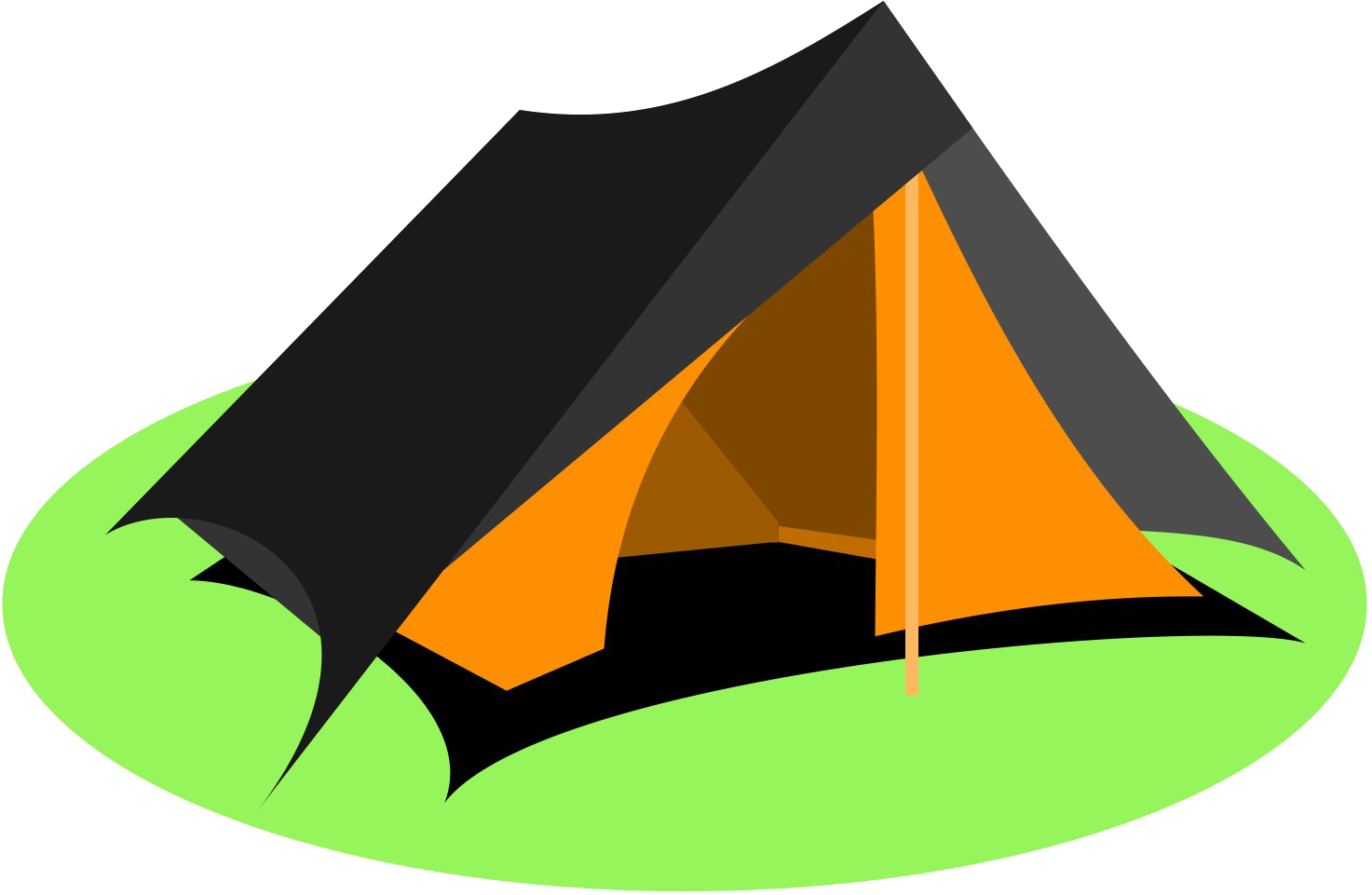 Imagem de tenda de acampamento de vetor