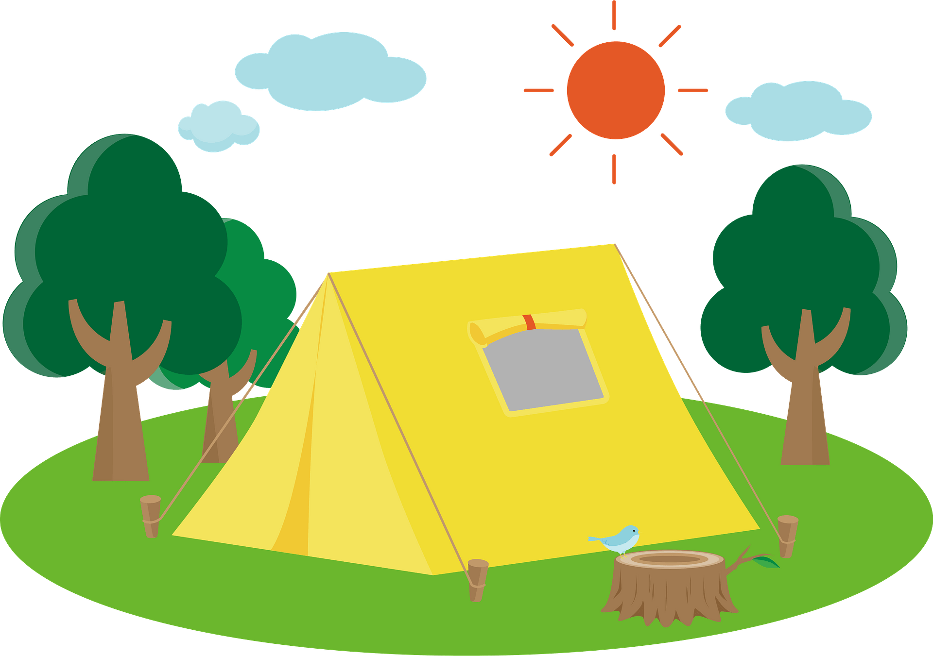 Vector Camp Tent Transparent PNG