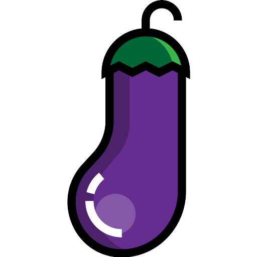 Vector Eggplant Background PNG