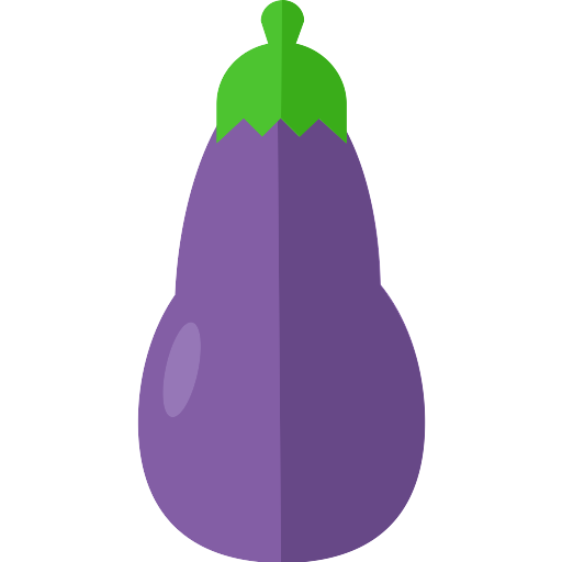 Vector Eggplant PNG Background Image