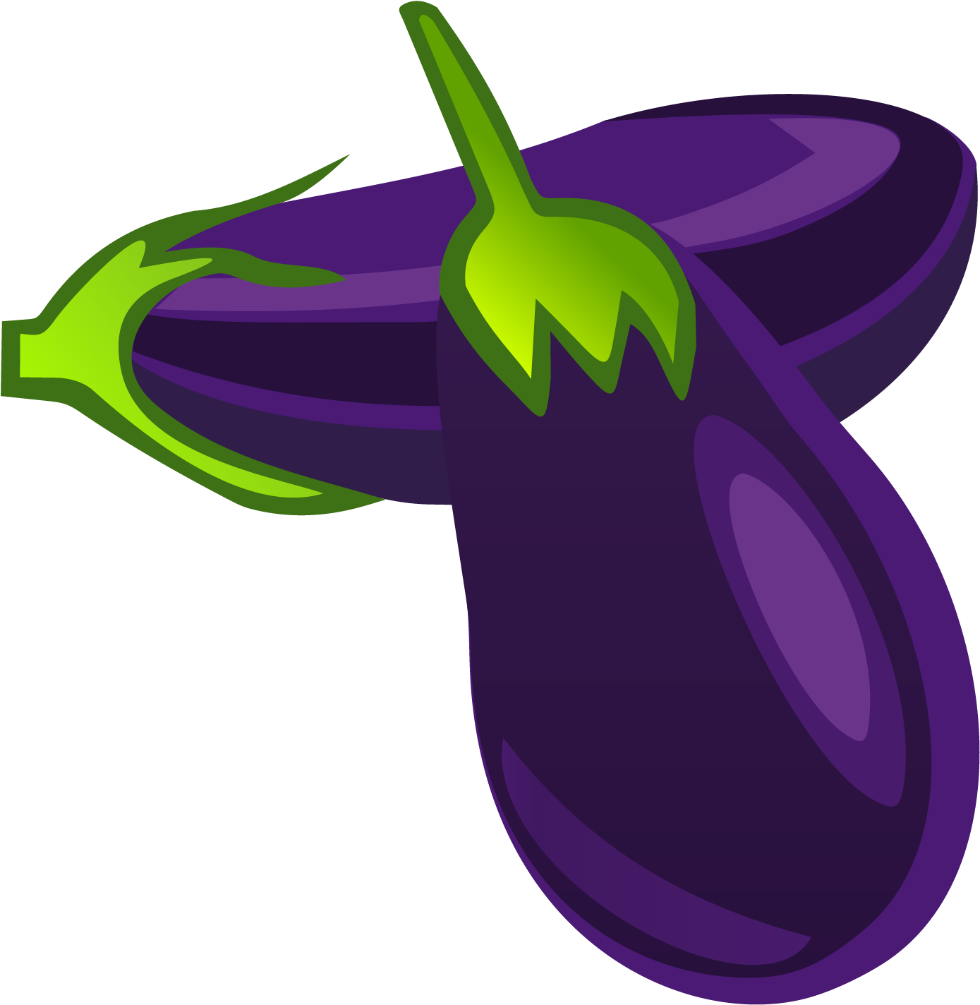 Vector Eggplant PNG HD