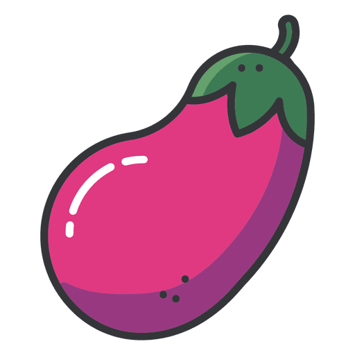 Vector Eggplant PNG Image