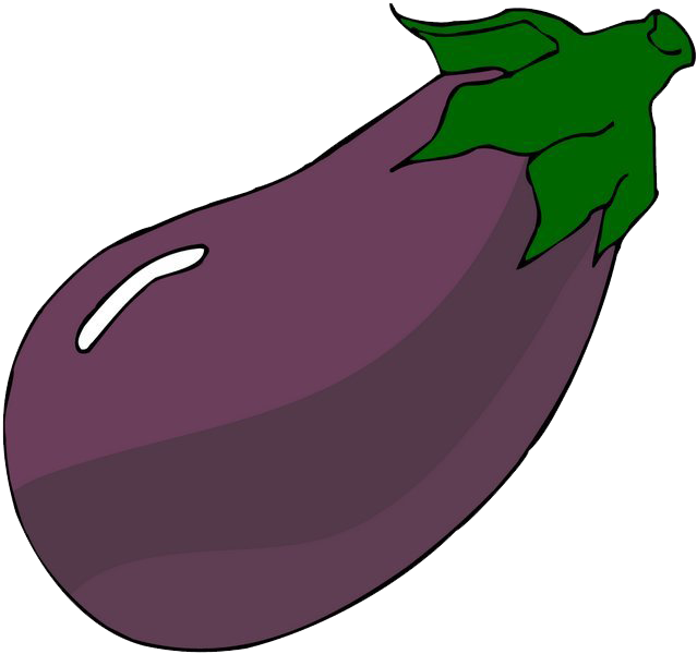 Vector Eggplant PNG Picture