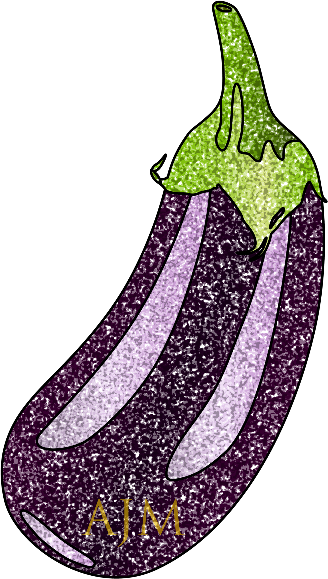 Vector Eggplant PNG Transparent Image