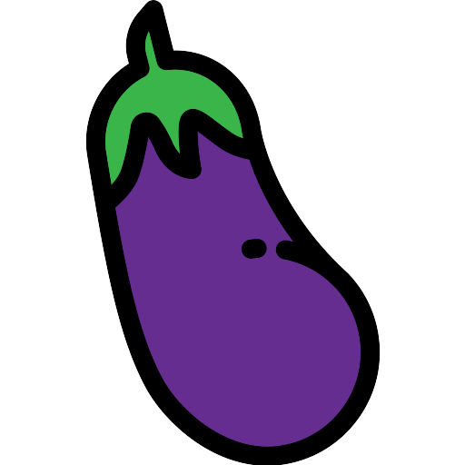 Vector Eggplant Transparent Images PNG