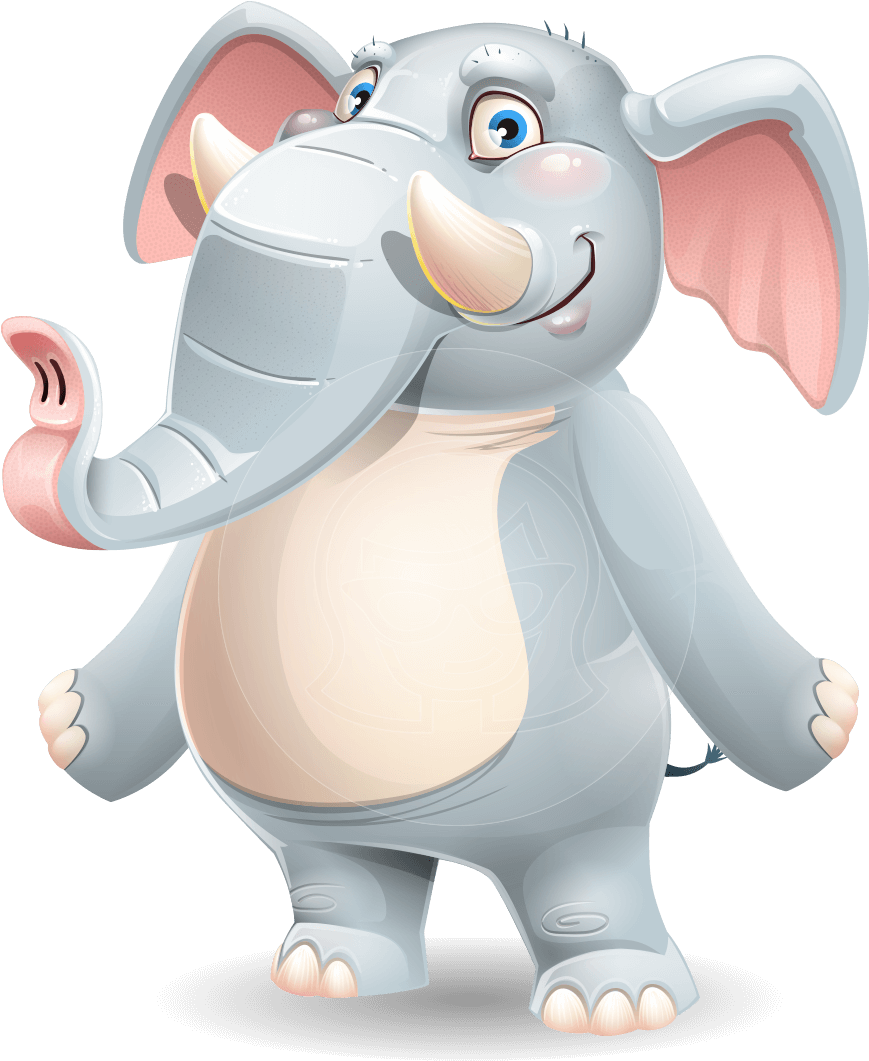 Vector Elephant PNG Image