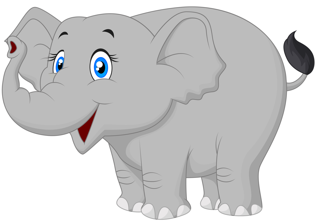 Vector Elephant PNG Photo