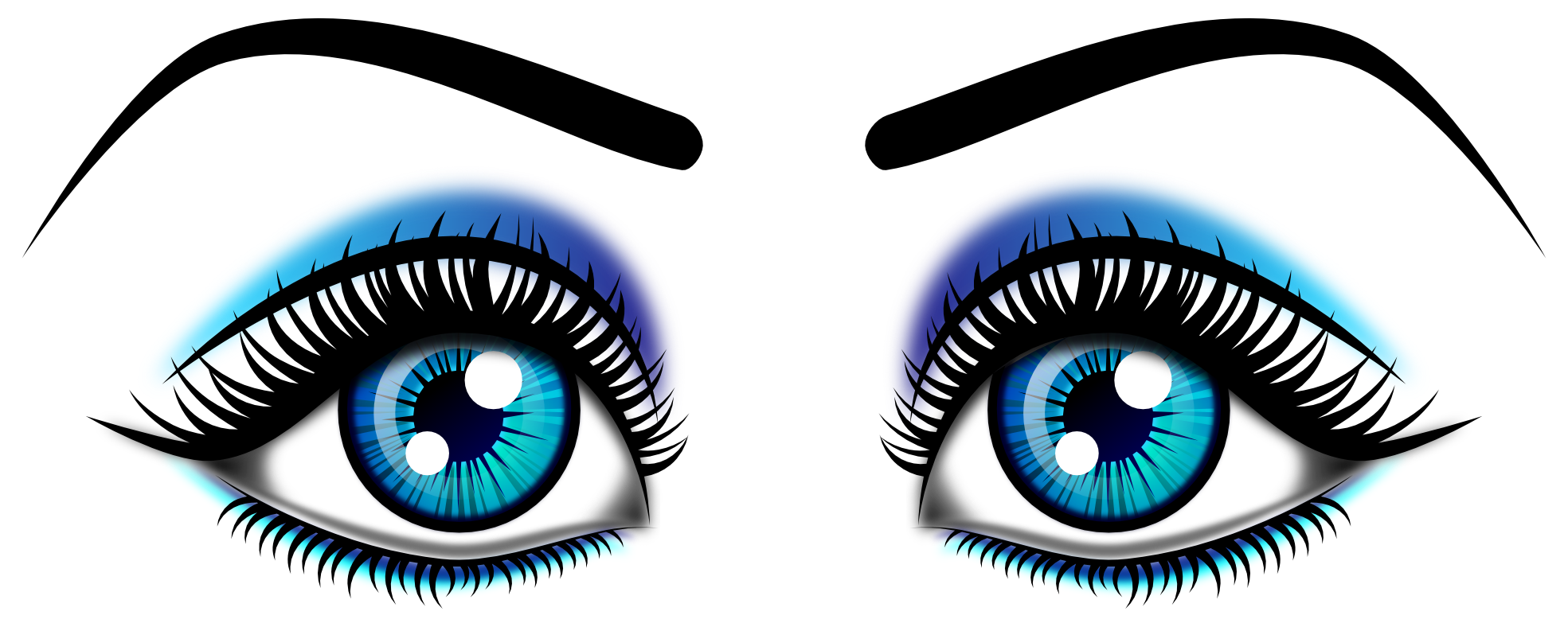 Vector Eyes Background PNG