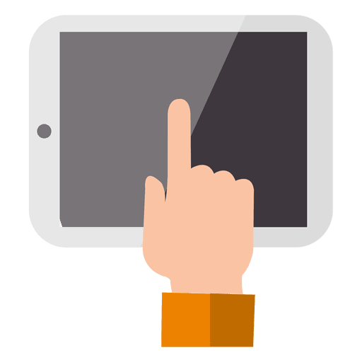 Vektor jari tablet tangan Transparan PNG