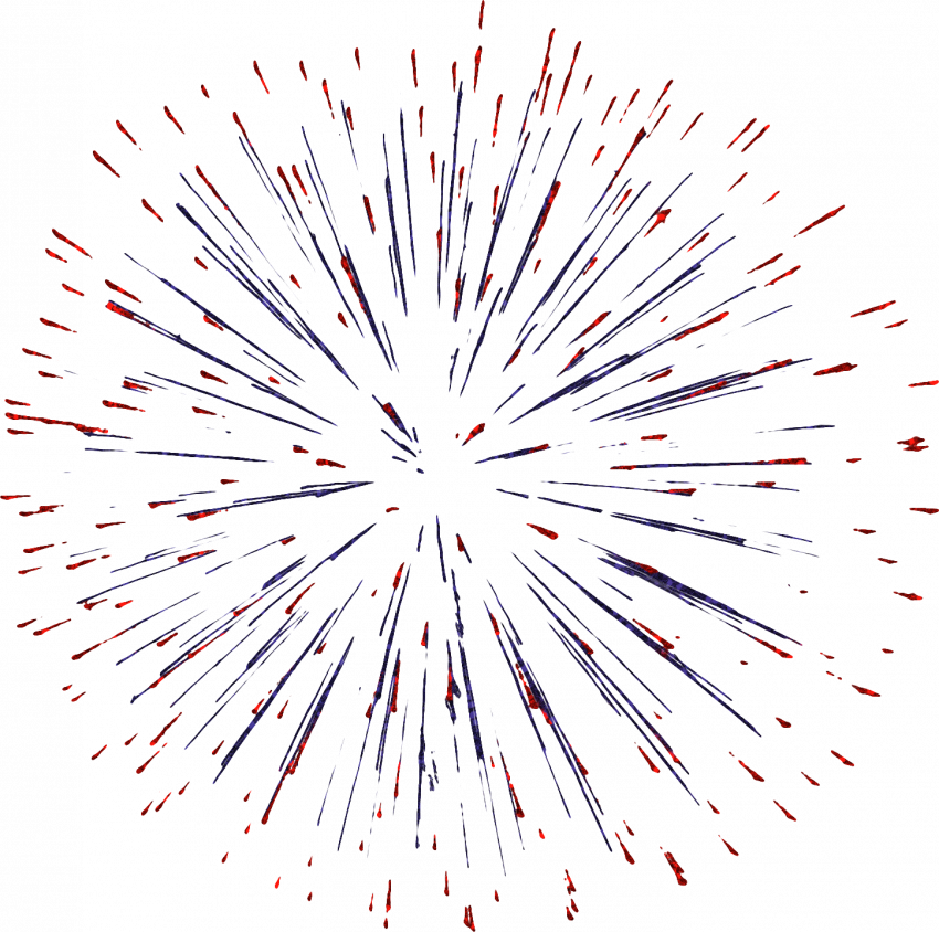 Vector Fireworks PNG Transparent Image