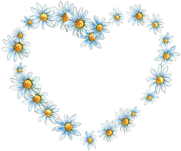 ภาพเวกเตอร์ดอกไม้หัวใจ PNG
