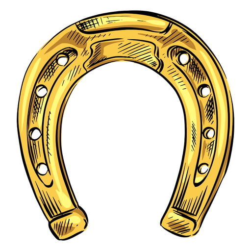 Vector Gold Horseshoe PNG Clipart
