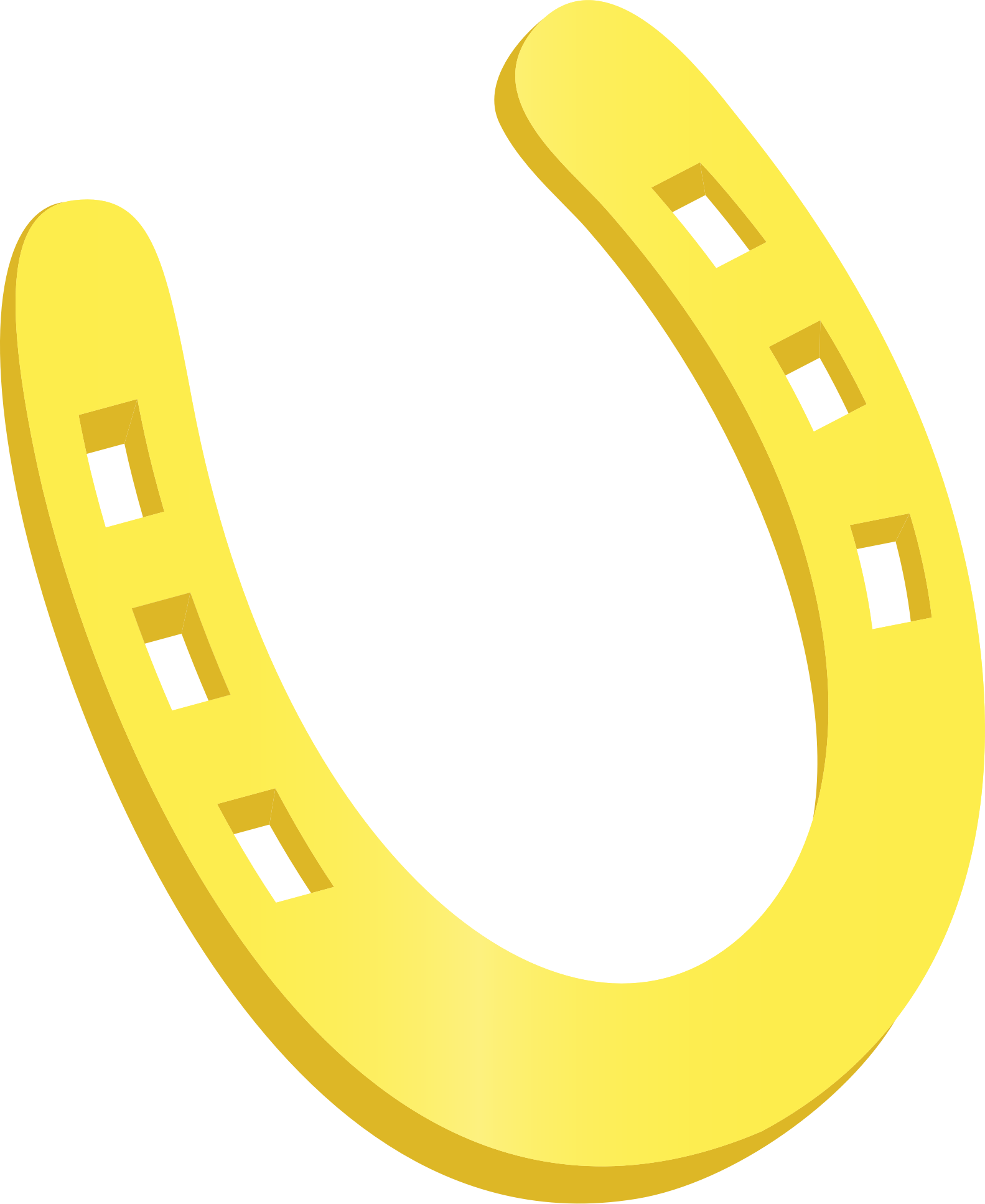 Vector Gold Horseshoe PNG File