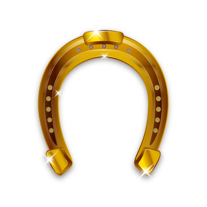 Vector Gold Horseshoe PNG Image