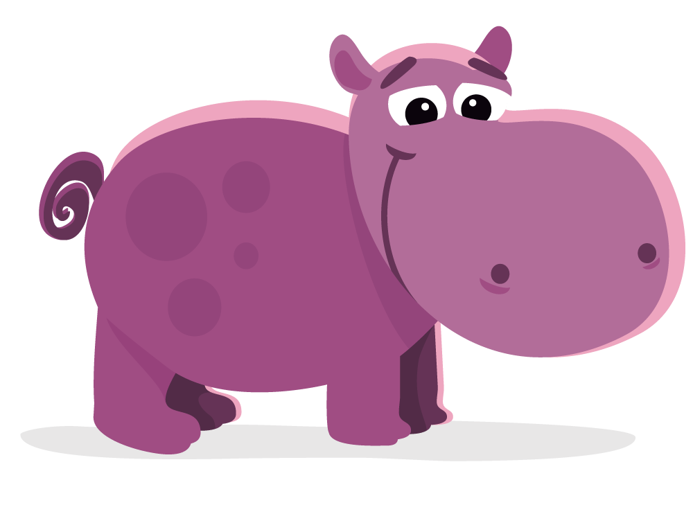 Vector Hippo PNG Pic