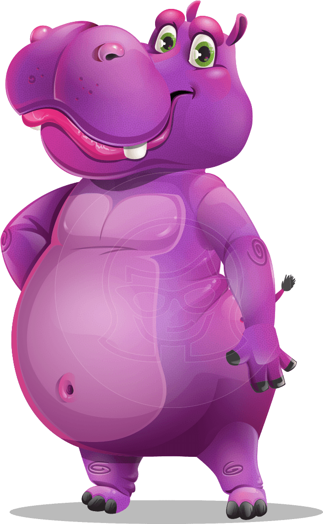 Vector Hippo Transparent PNG
