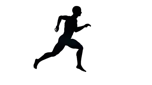 Vektor-Person joggen Transparenter Hintergrund