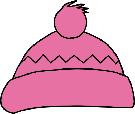 Fondo transparente del sombrero rosado del vector