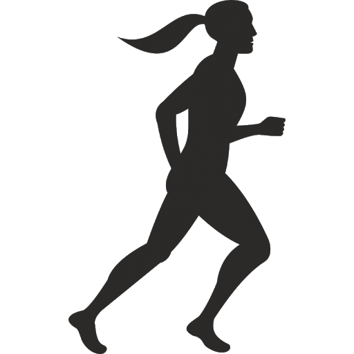 Vector Running Female Athlete PNG Clipart