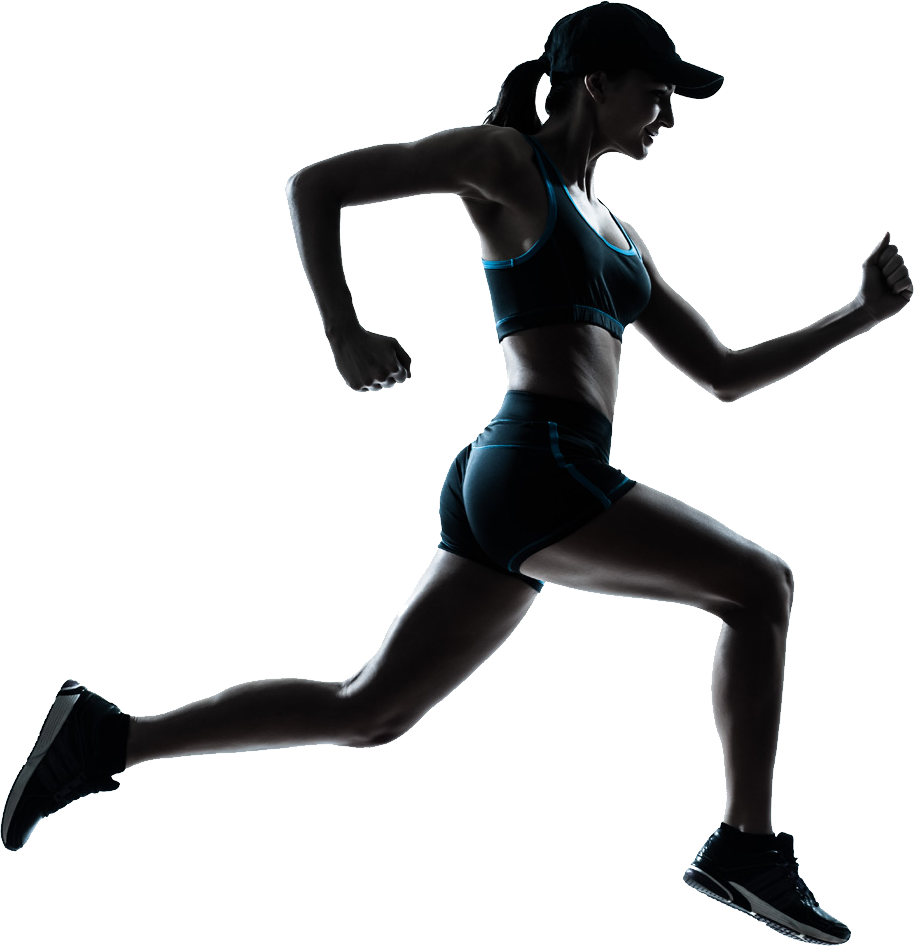 Vector Running Female Athlete PNG Photos