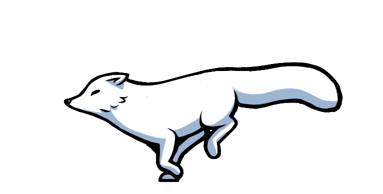 Vector White Arctic Fox PNG File