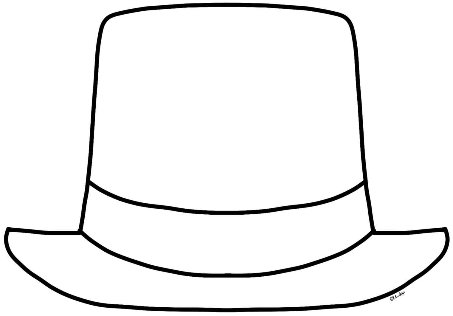 Vektor weißer Hut PNG clipart