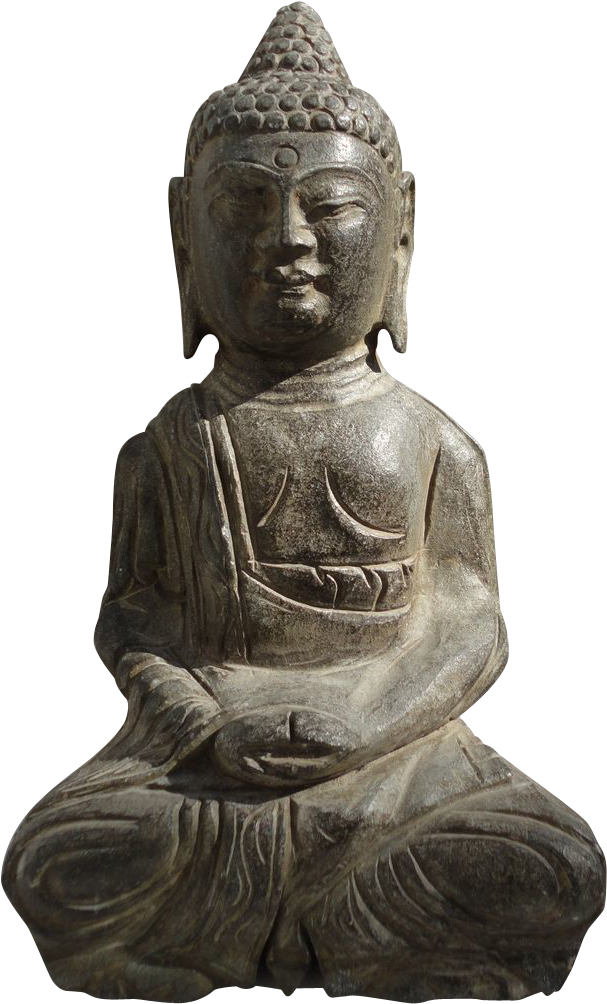 Vintage Buddha Statue PNG File