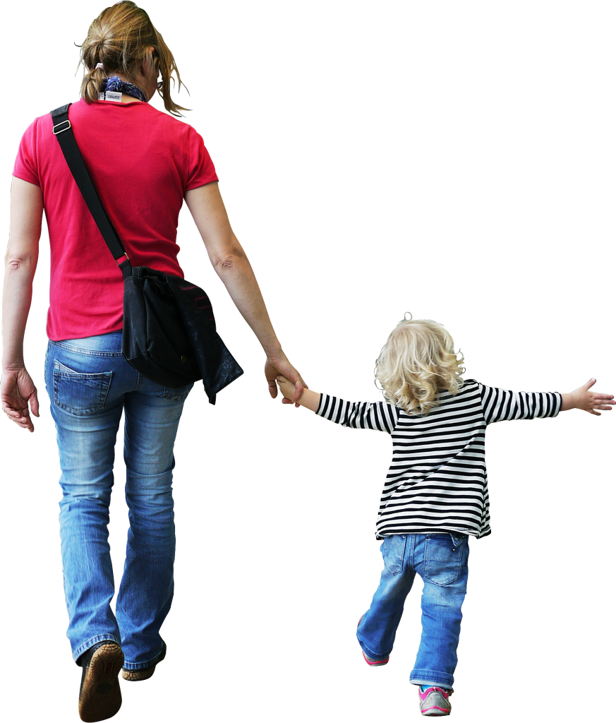 Walking Family PNG Background Image