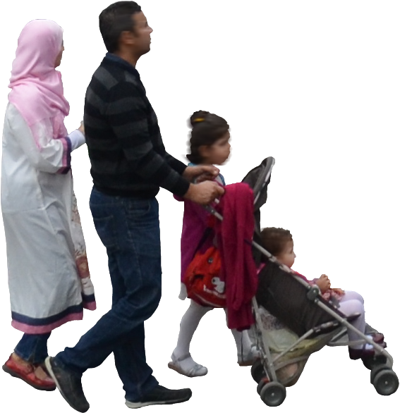 Walking Family PNG Clipart