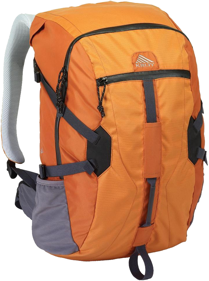 กระเป๋าเป้สะพายหลังกีฬากันน้ำสีส้ม PNG