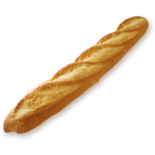 Pão de baguete italiano de trigo transparente PNG