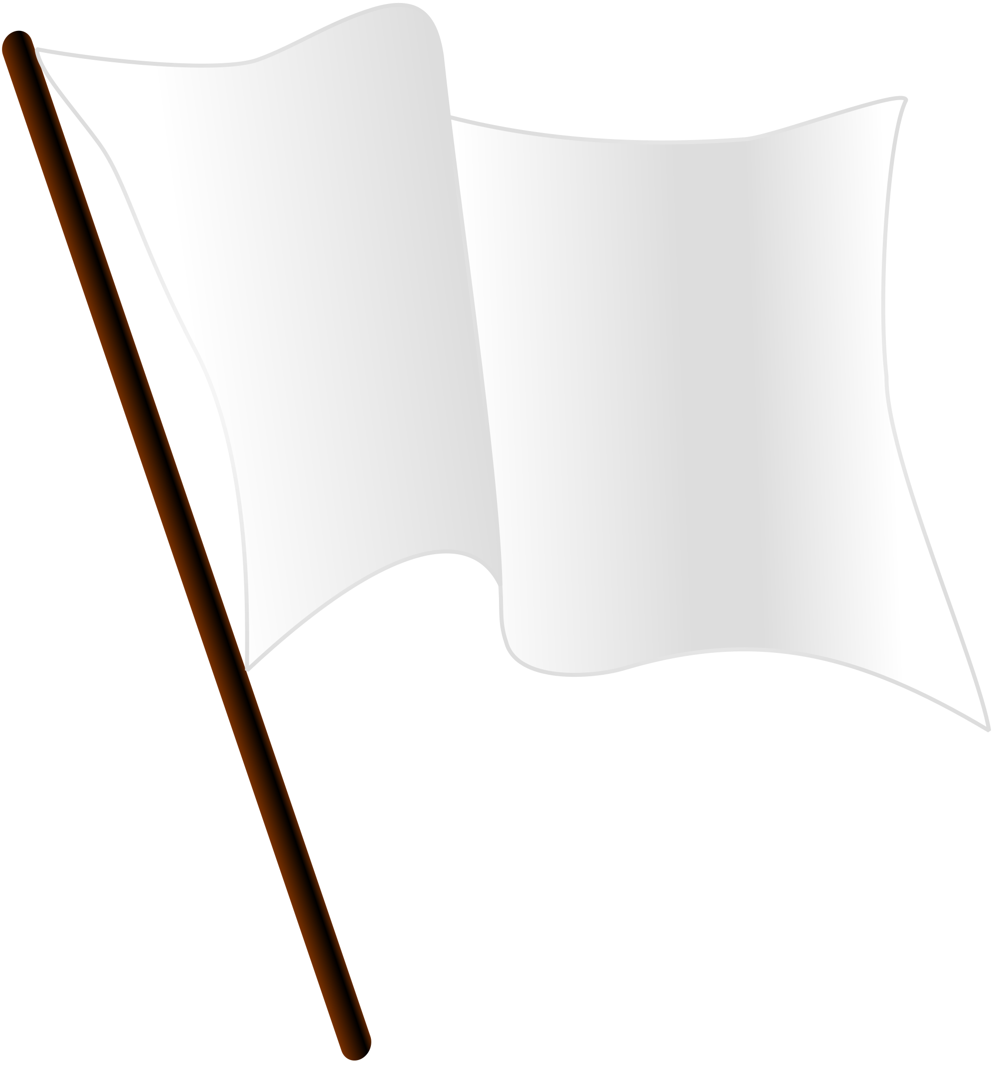 Bendera kosong putih Transparan PNG