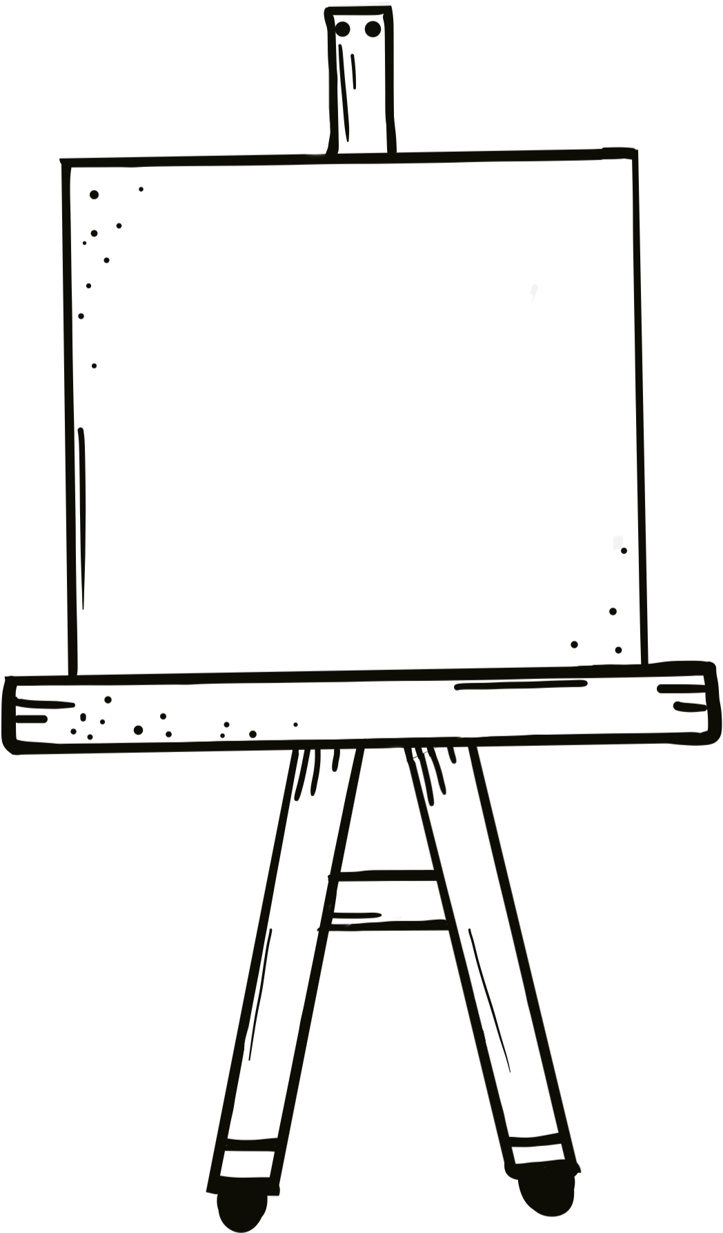 White Board Easel PNG Clipart