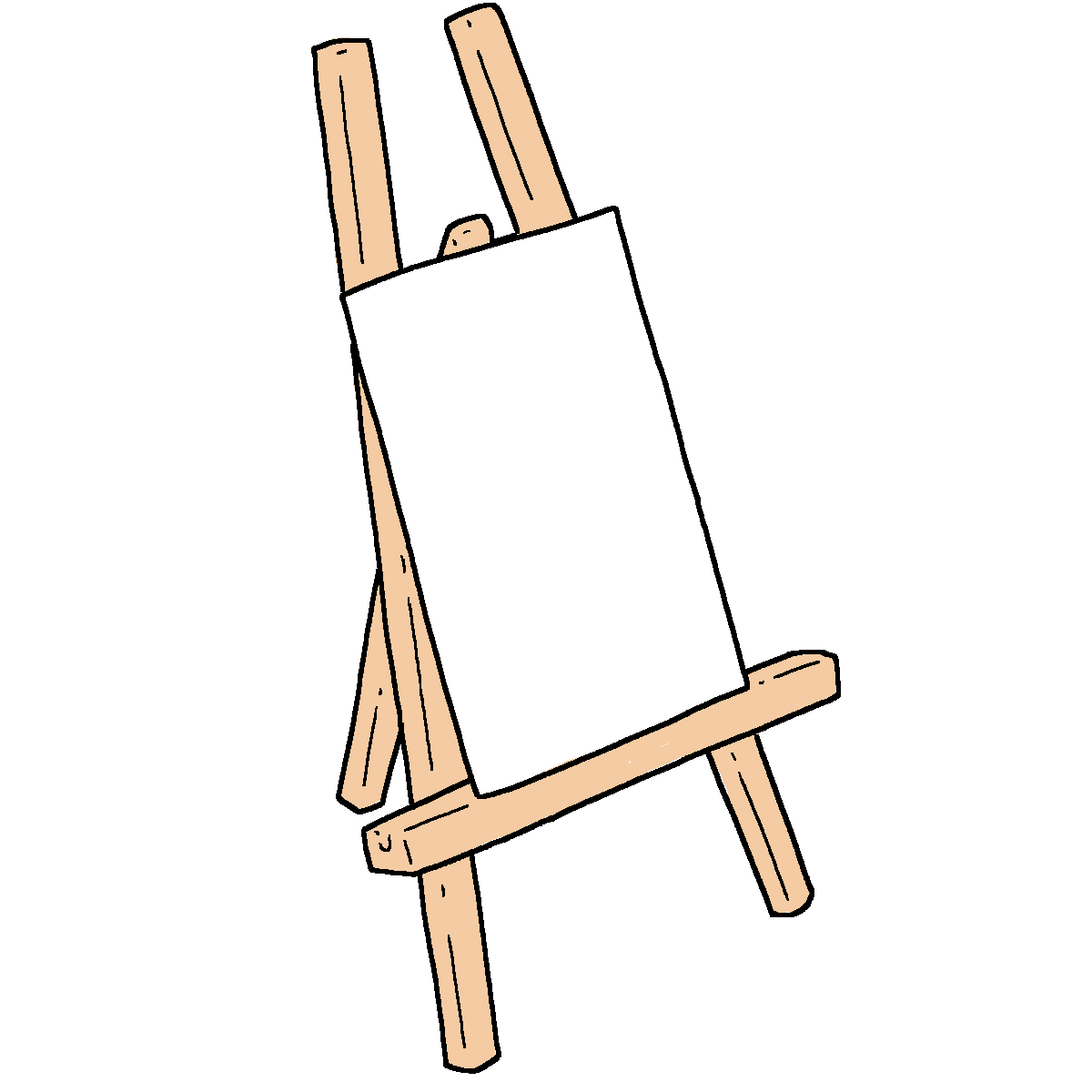 Cavalletto BIANCO PNG HD
