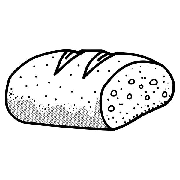 White Bread Vector PNG Clipart