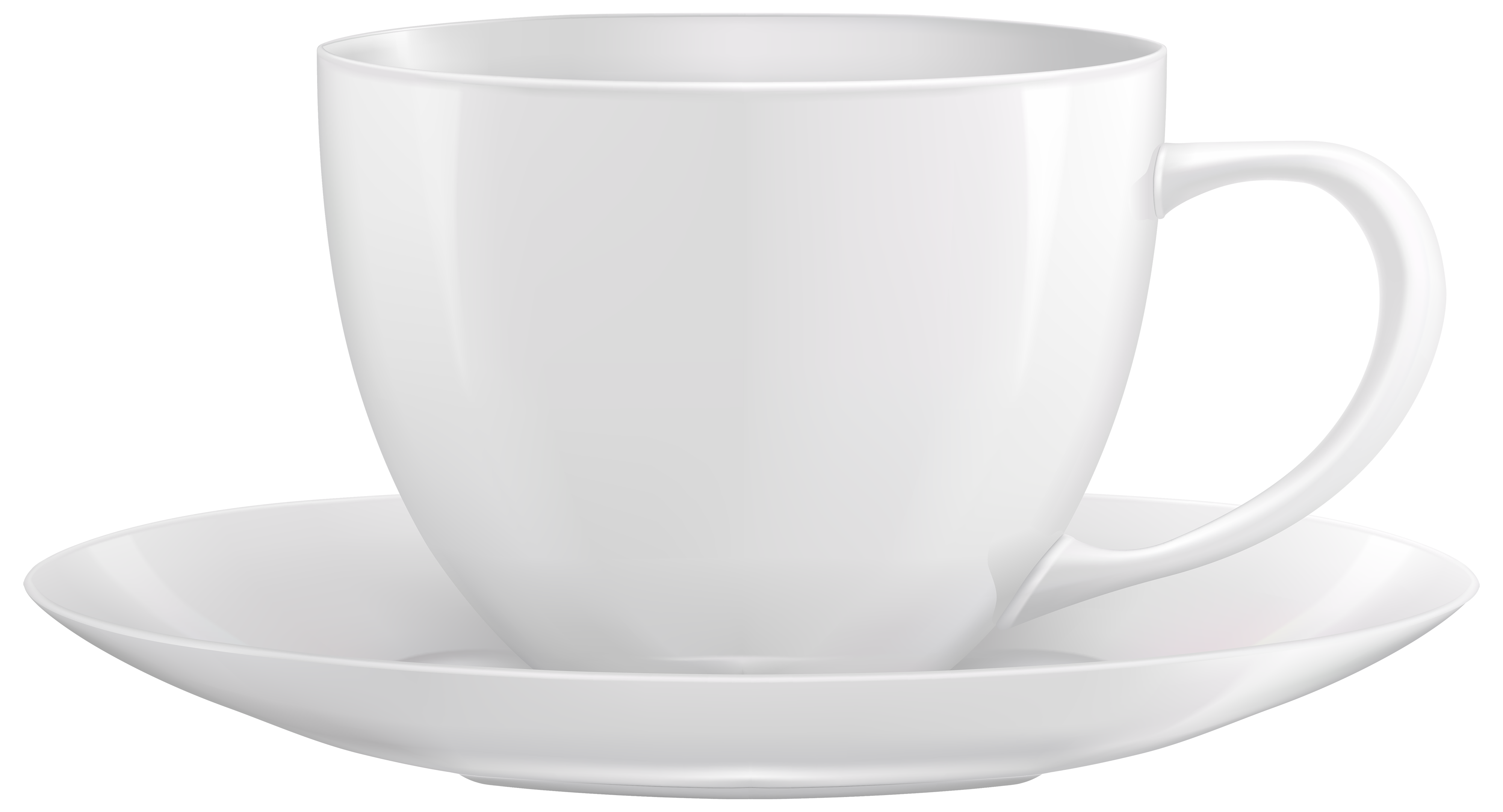 White Empty Cup PNG Photo