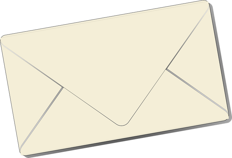 White Envelope PNG HD
