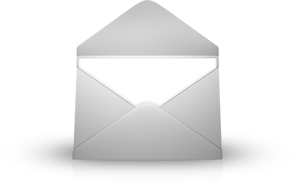 White Envelope PNG Transparent Image