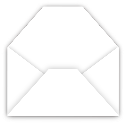 White Envelope PNG Transparent Picture