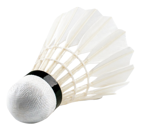 Weiße Feder Badminton Shuttlecock Transparent PNG