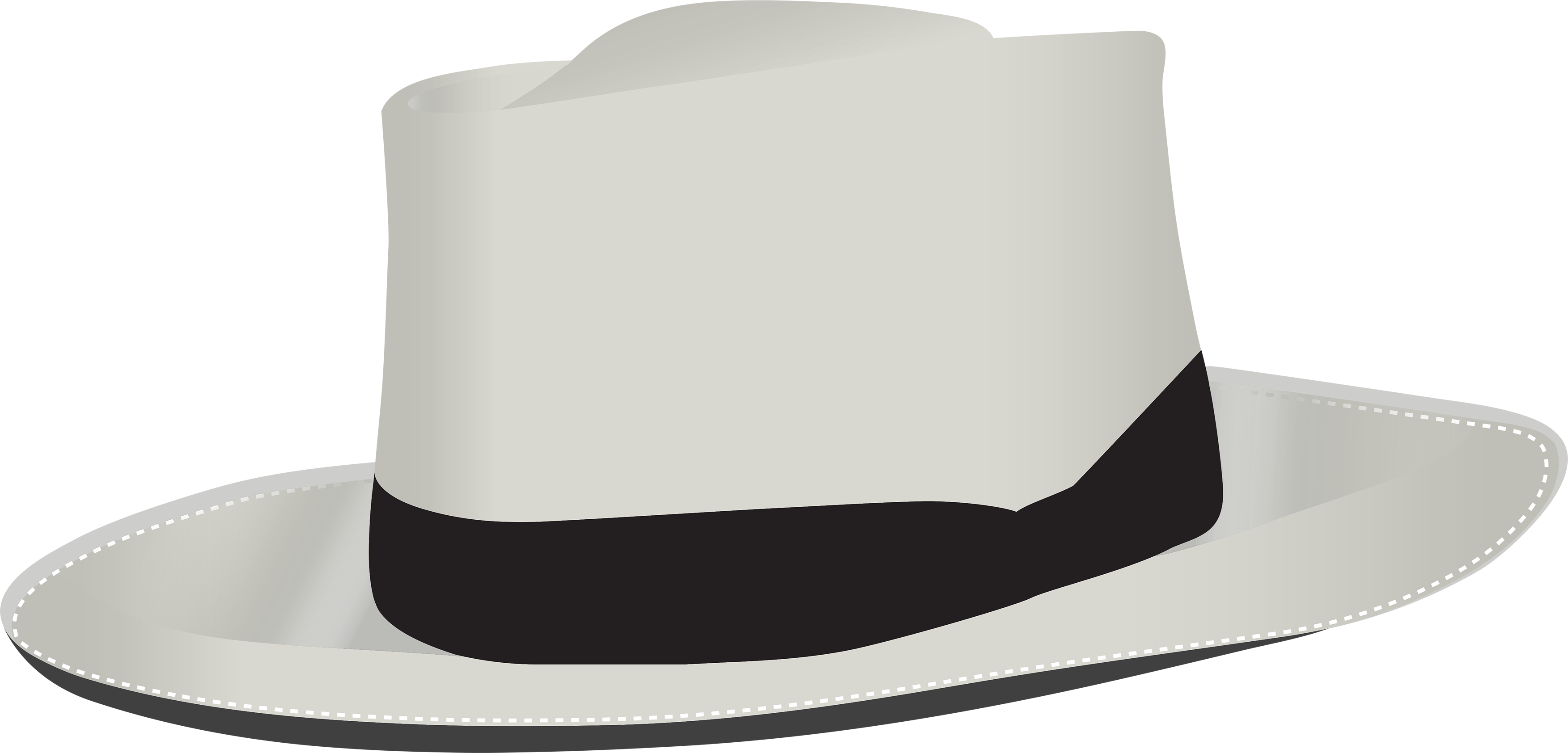 Chapéu branco transparente PNG