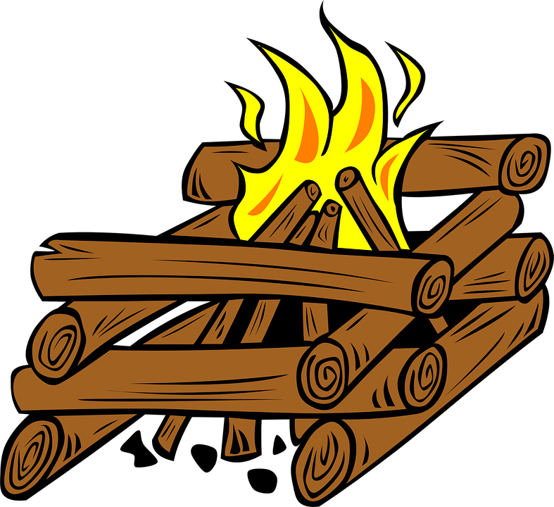Wood Campfire Vector PNG HD