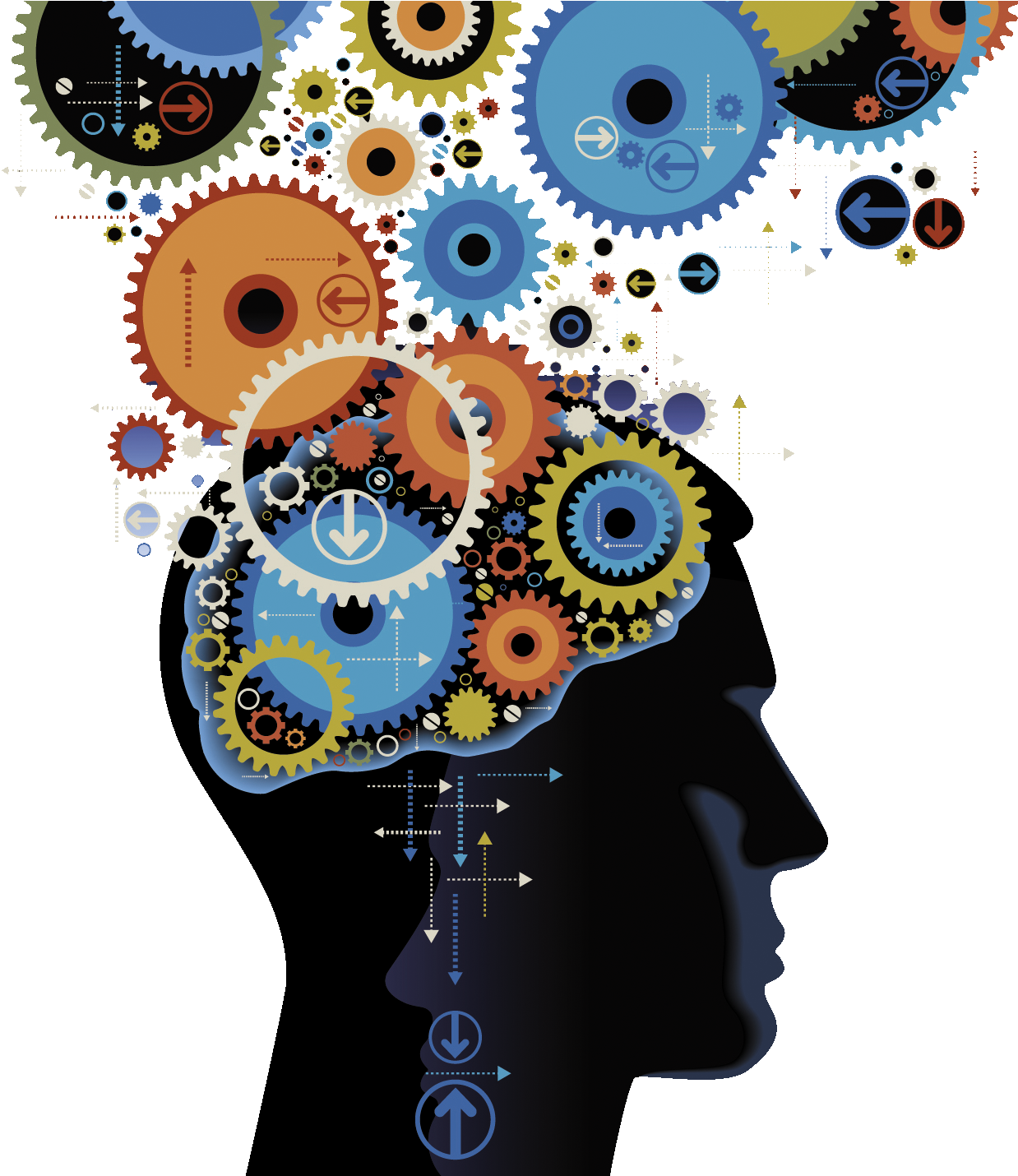 Working Brain Gears Transparent PNG