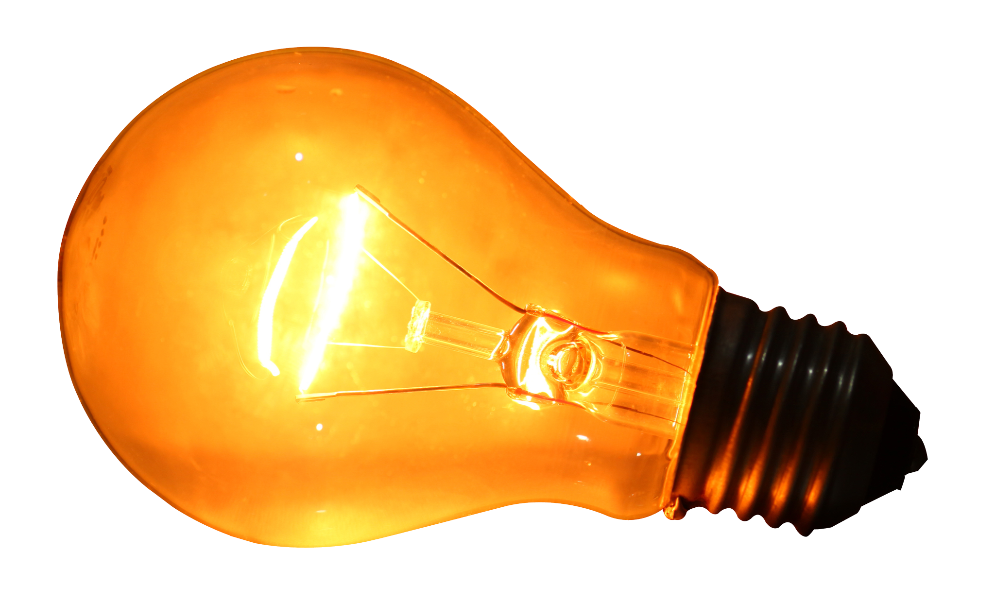 Ampoule jaune Transparente PNG