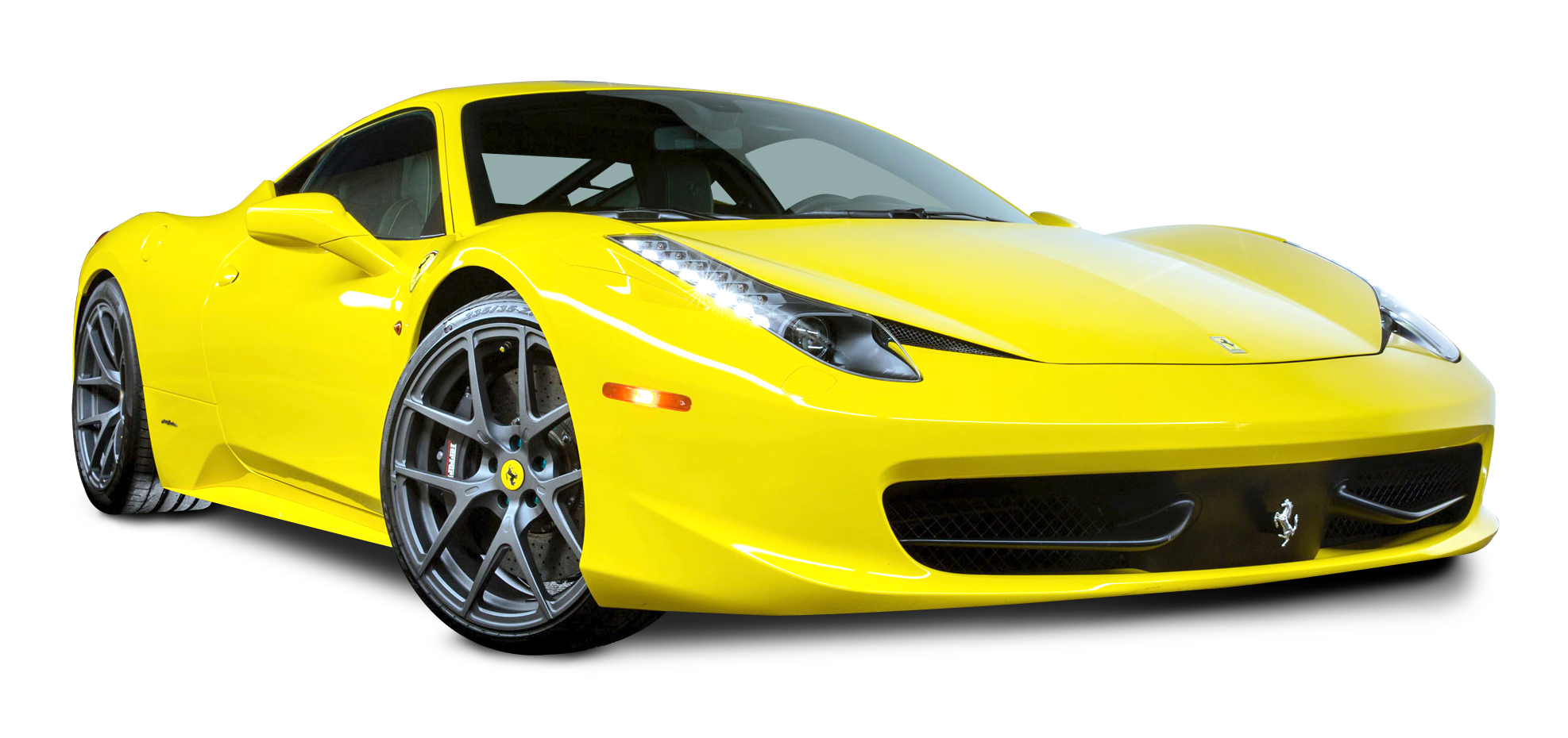 ภาพถ่าย Ferrari PNG สีเหลือง