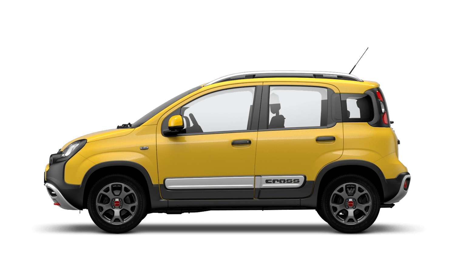 Yellow Fiat Panda Transparent PNG