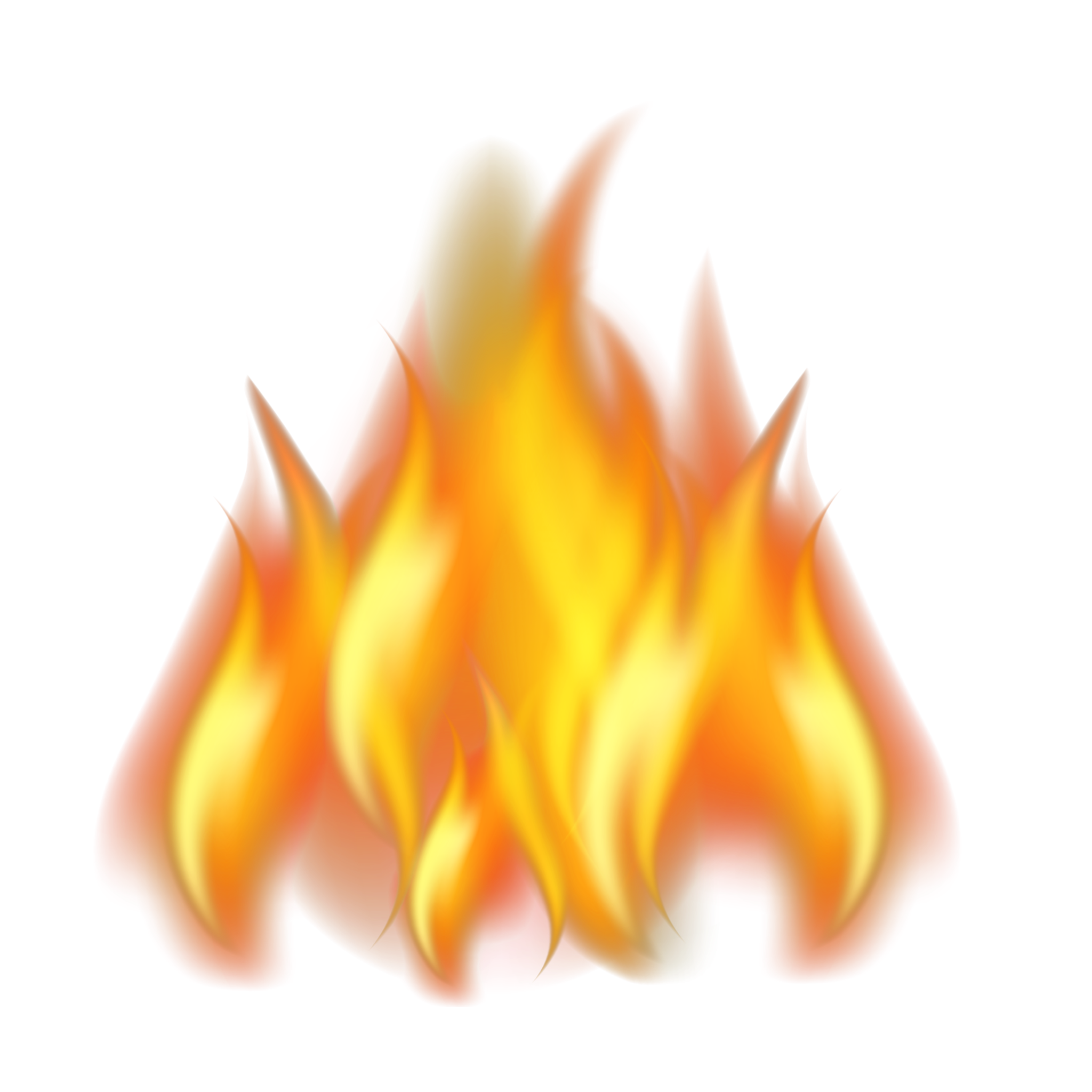 Yellow Fire Flame Transparent PNG